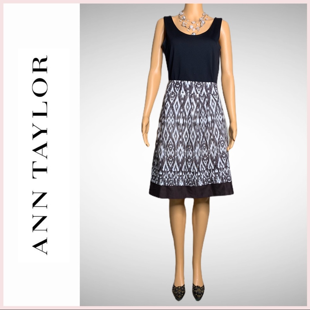 Ann Taylor Ikat Print Skirt NWT